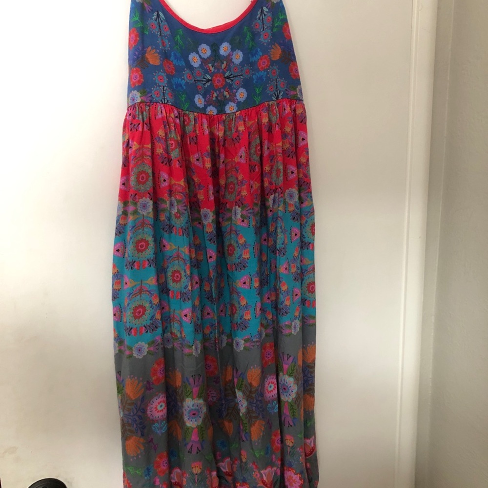 Natural Life Gigi Dress Size Small Multicolor Floral Design Flowy Comfortable